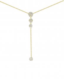 DIAMOND DANGLE DROP NECKLACE (TN331)